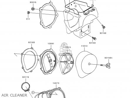 AIR CLEANER - KX125-J2 1993 EUROPE AS