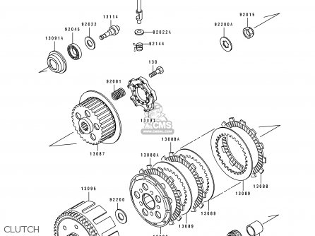 CLUTCH - KX125-J2 1993 EUROPE AS