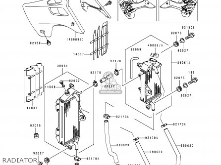 RADIATOR - KX125-J2 1993 EUROPE AS