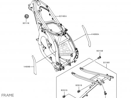 FRAME - KX125-J2 1993 EUROPE AS