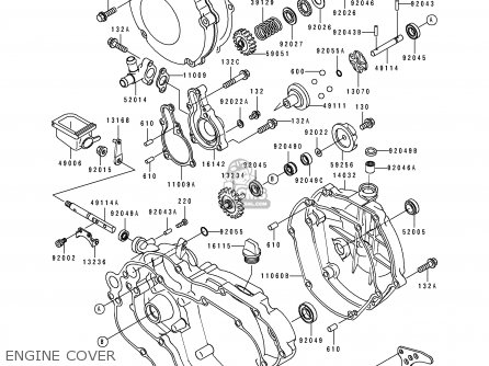 Kawasaki KX125-J2 1993 USA CANADA parts lists and schematics