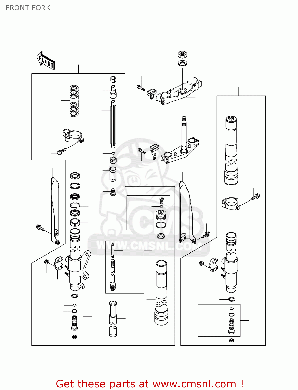 FRONT FORK KX125-K1 1994 USA CANADA