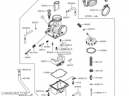 CARBURETOR - KX125-K1 1994 USA CANADA