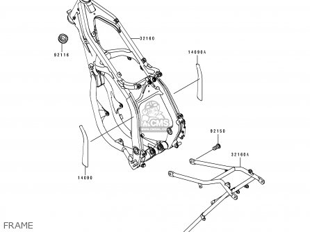 FRAME - KX125-K1 1994 USA CANADA