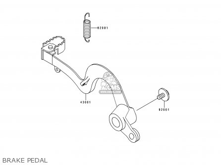 BRAKE PEDAL - KX125-K1 1994 USA CANADA