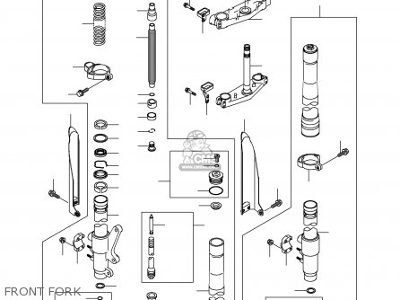 FRONT FORK - KX125-K1 1994 USA CANADA
