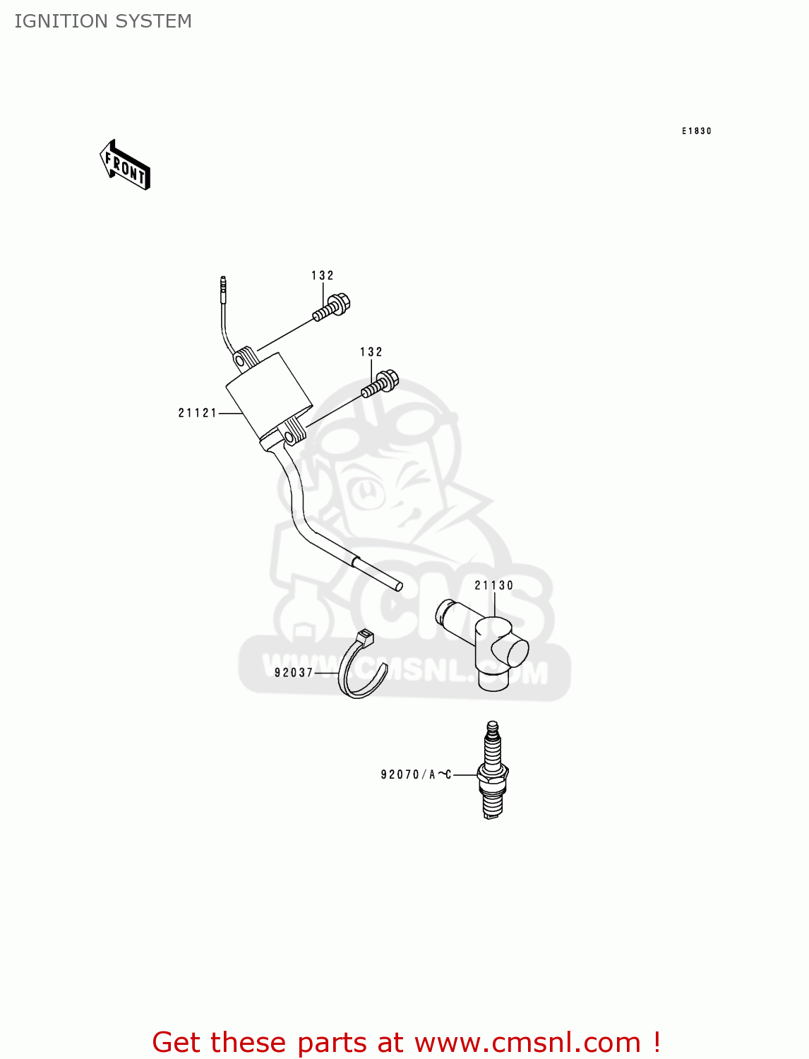 IGNITION SYSTEM KX125-K1 EUROPE AS