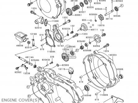 ENGINE COVER(S) - KX125-K1 EUROPE AS