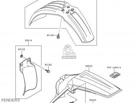 FENDERS - KX125-K1 EUROPE AS