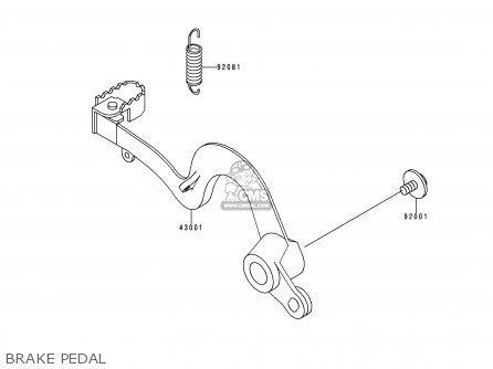BRAKE PEDAL - KX125-K1 EUROPE AS