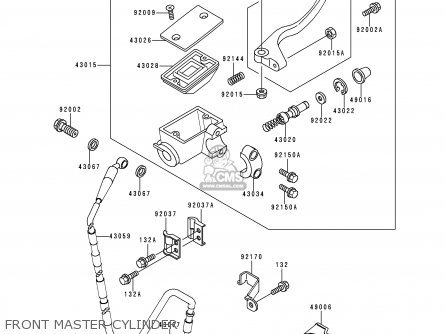 FRONT MASTER CYLINDER - KX125-K1 EUROPE AS