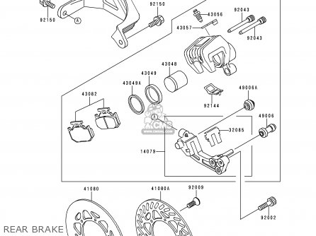 REAR BRAKE - KX125-K1 EUROPE AS