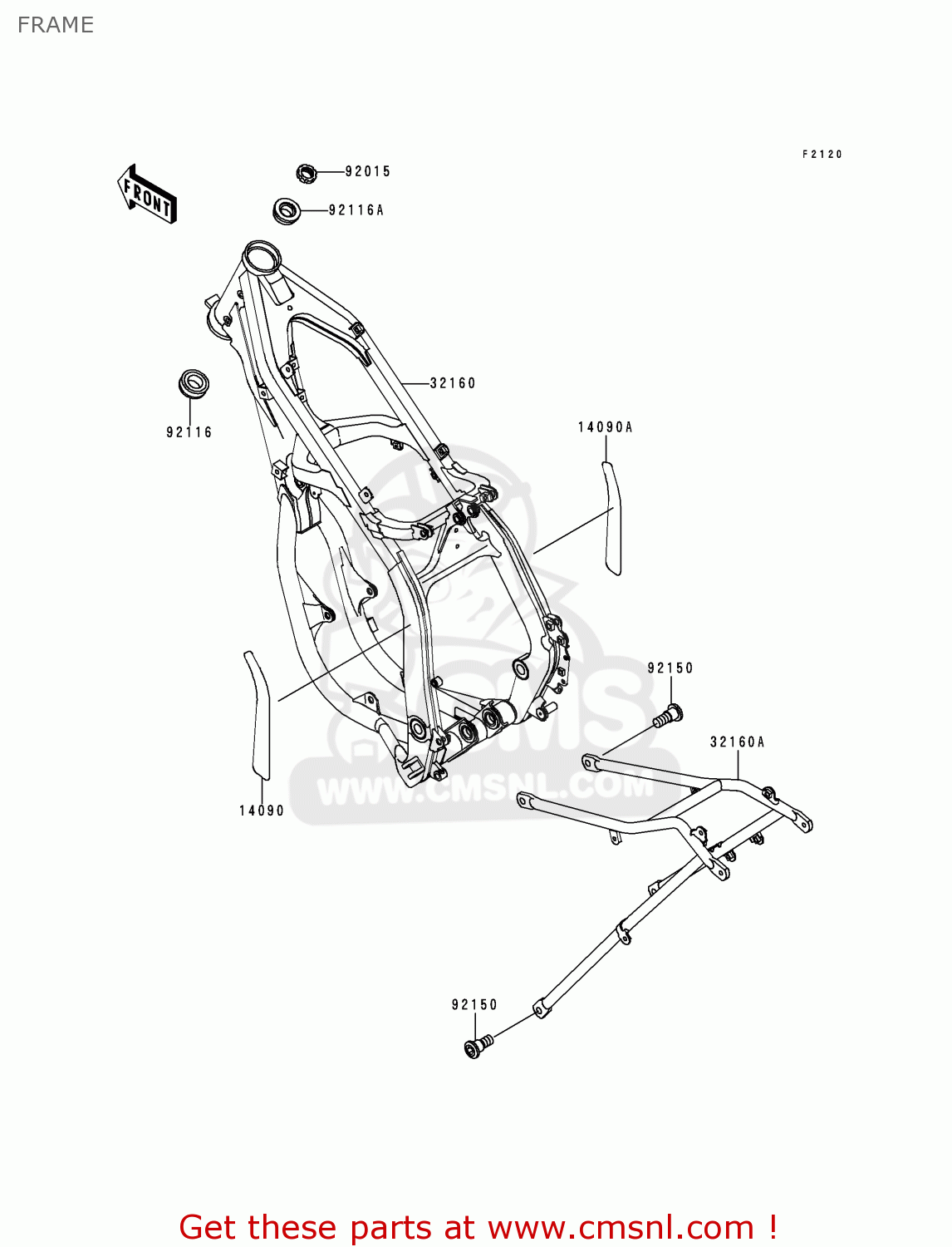 FRAME KX125-K2 1995 EUROPE AS
