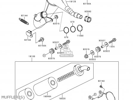 MUFFLER(S) - KX125-K2 1995 EUROPE AS