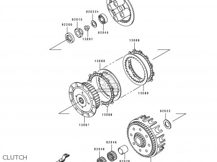 CLUTCH - KX125-K2 1995 USA CANADA