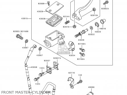 FRONT MASTER CYLINDER - KX125-K2 1995 USA CANADA