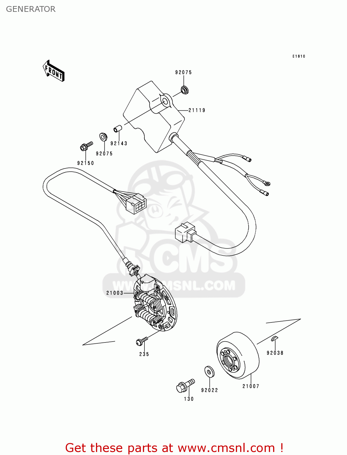 GENERATOR KX125-K3 1996 EUROPE FR AS