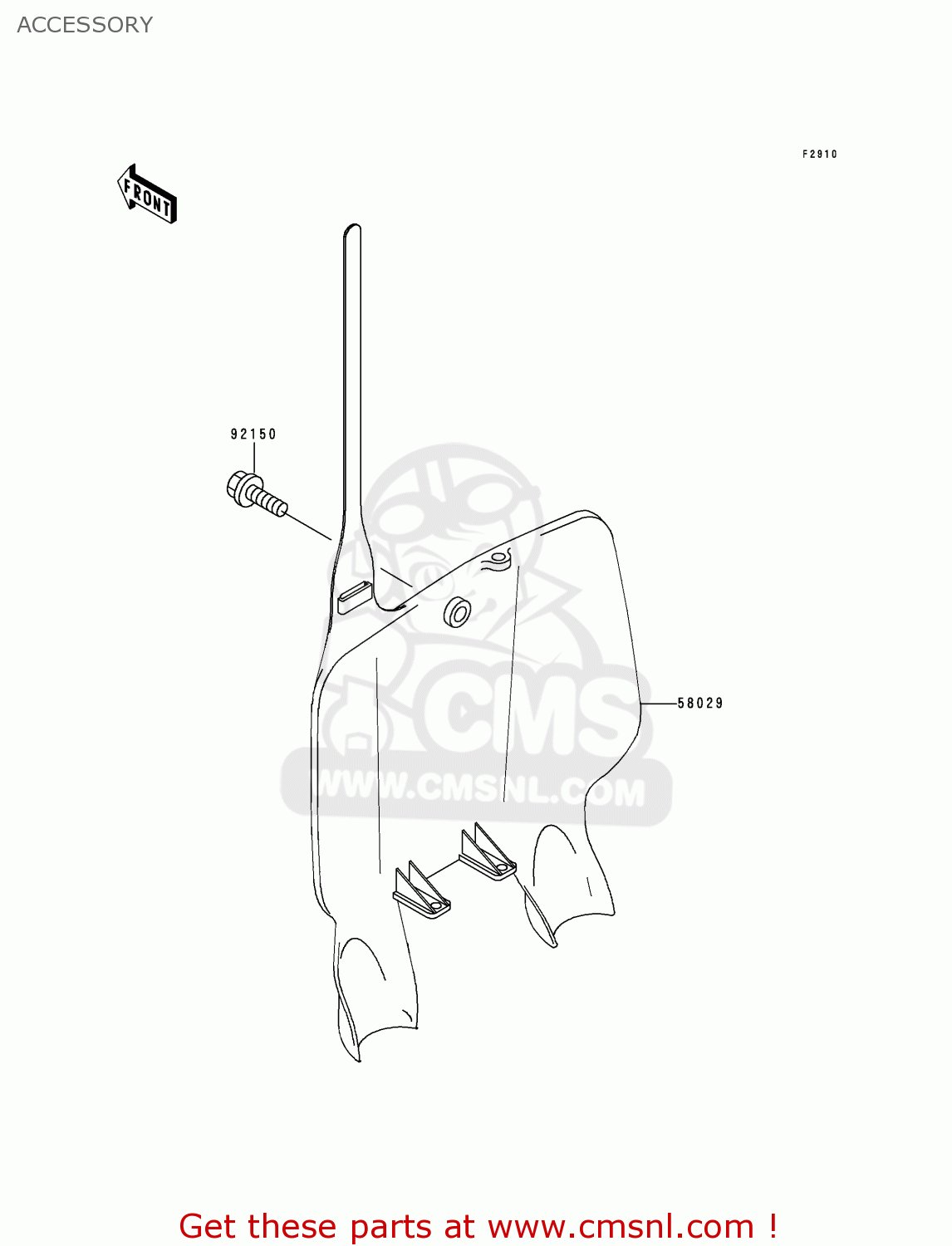 ACCESSORY KX125-K3 1996 EUROPE FR AS