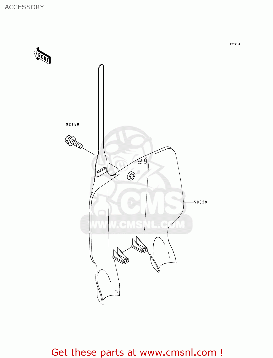 ACCESSORY KX125-K3 1996 USA CANADA