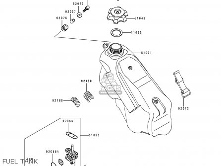 FUEL TANK - KX125-K3 1996 USA CANADA