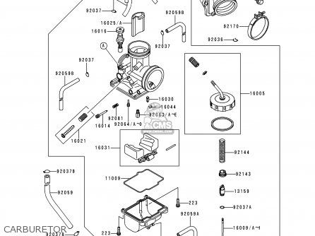 CARBURETOR - KX125-K4 1997 EUROPE FR AS