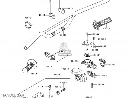 HANDLEBAR - KX125-K4 1997 EUROPE FR AS