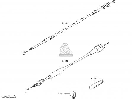 CABLES - KX125-K4 1997 USA CANADA