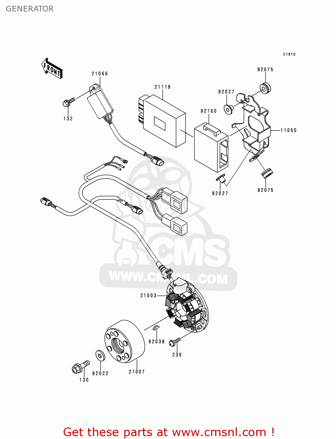 GENERATOR KX125-K5 1998 EUROPE FR AS