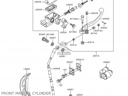 FRONT MASTER CYLINDER - KX125-K5 1998 EUROPE FR AS