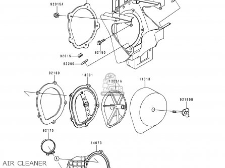 AIR CLEANER - KX125-K5 1998 USA CANADA