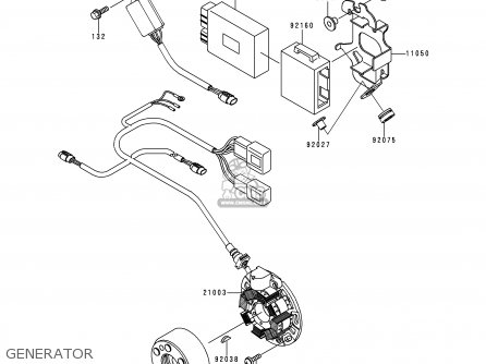 GENERATOR - KX125-K5 1998 USA CANADA