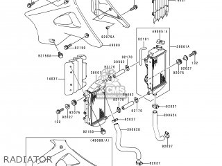 RADIATOR - KX125-K5 1998 USA CANADA