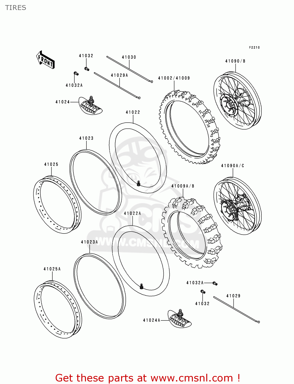 TIRES KX125-L1 1999 EUROPE FR AS