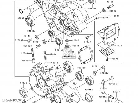 CRANKCASE - KX125-L1 1999 EUROPE FR AS