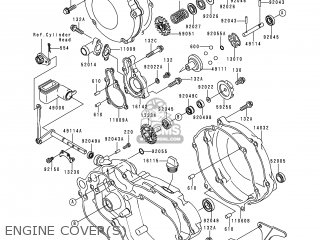 ENGINE COVER(S) - KX125-L1 1999 EUROPE FR AS