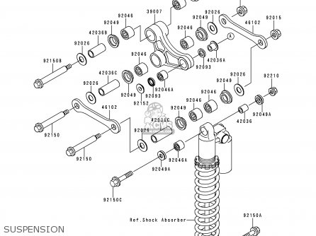 SUSPENSION - KX125-L1 1999 EUROPE FR AS