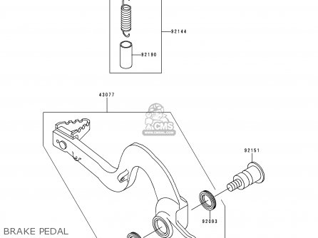 BRAKE PEDAL - KX125-L1 1999 EUROPE FR AS