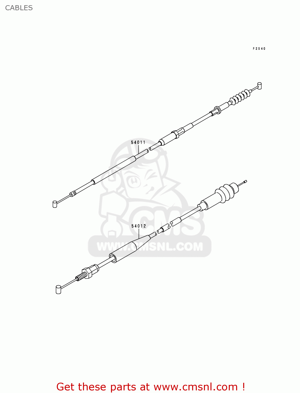 CABLES KX125-L1 1999 USA CANADA