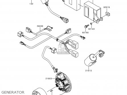 GENERATOR - KX125-L1 1999 USA CANADA