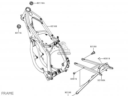 FRAME - KX125-L1 1999 USA CANADA