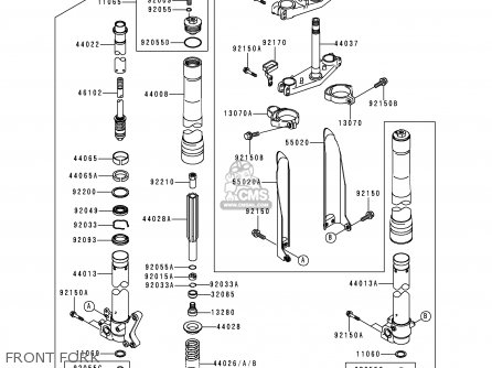 FRONT FORK - KX125-L1 1999 USA CANADA