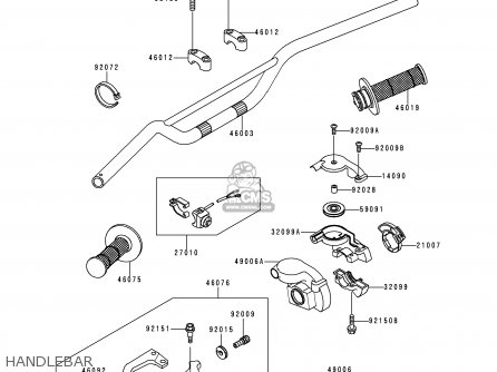 HANDLEBAR - KX125-L2 2000 EUROPE AS