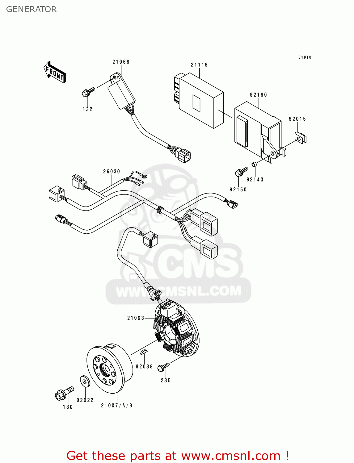 GENERATOR KX125-L2 2000 USA CANADA