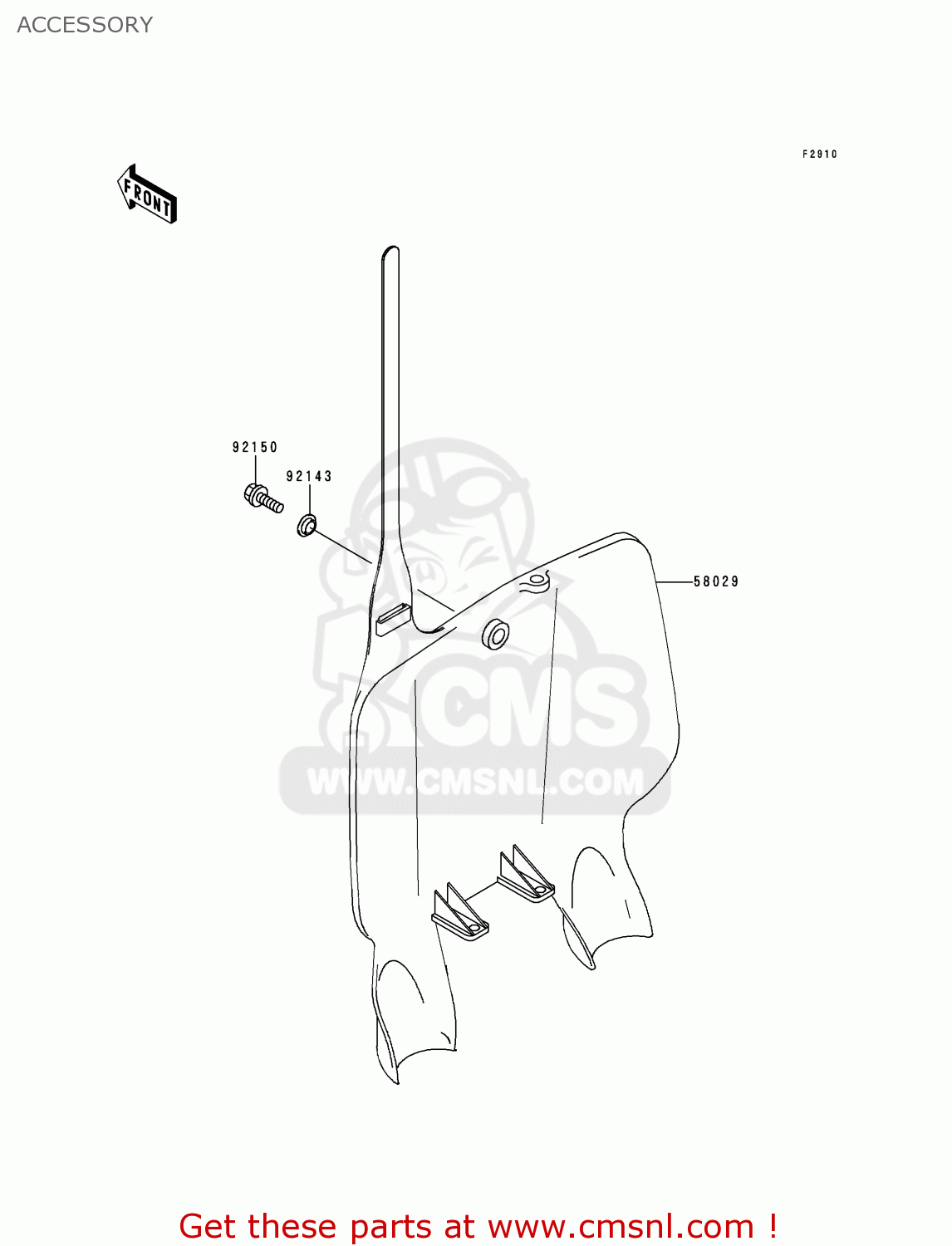 ACCESSORY KX125-L2 2000 USA CANADA