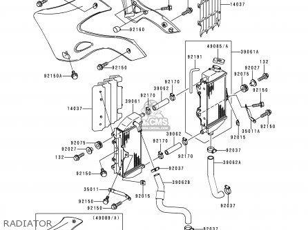 RADIATOR - KX125-L2 2000 USA CANADA