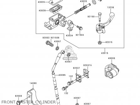 FRONT MASTER CYLINDER - KX125-L2 2000 USA CANADA