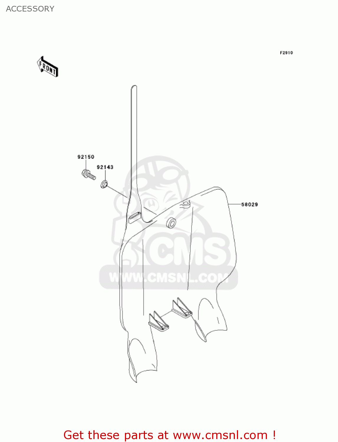 ACCESSORY KX125-L3 KX125 2001 USA CANADA