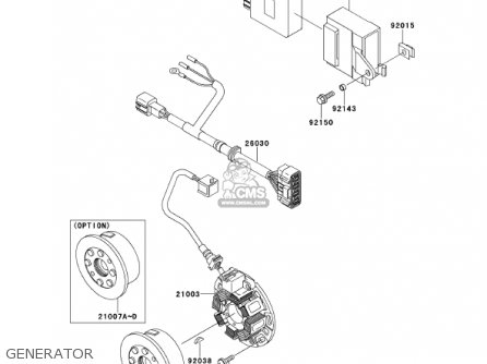GENERATOR - KX125-L3 KX125 2001 USA CANADA