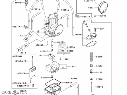 CARBURETOR - KX125-L4 KX125 2002 USA CANADA