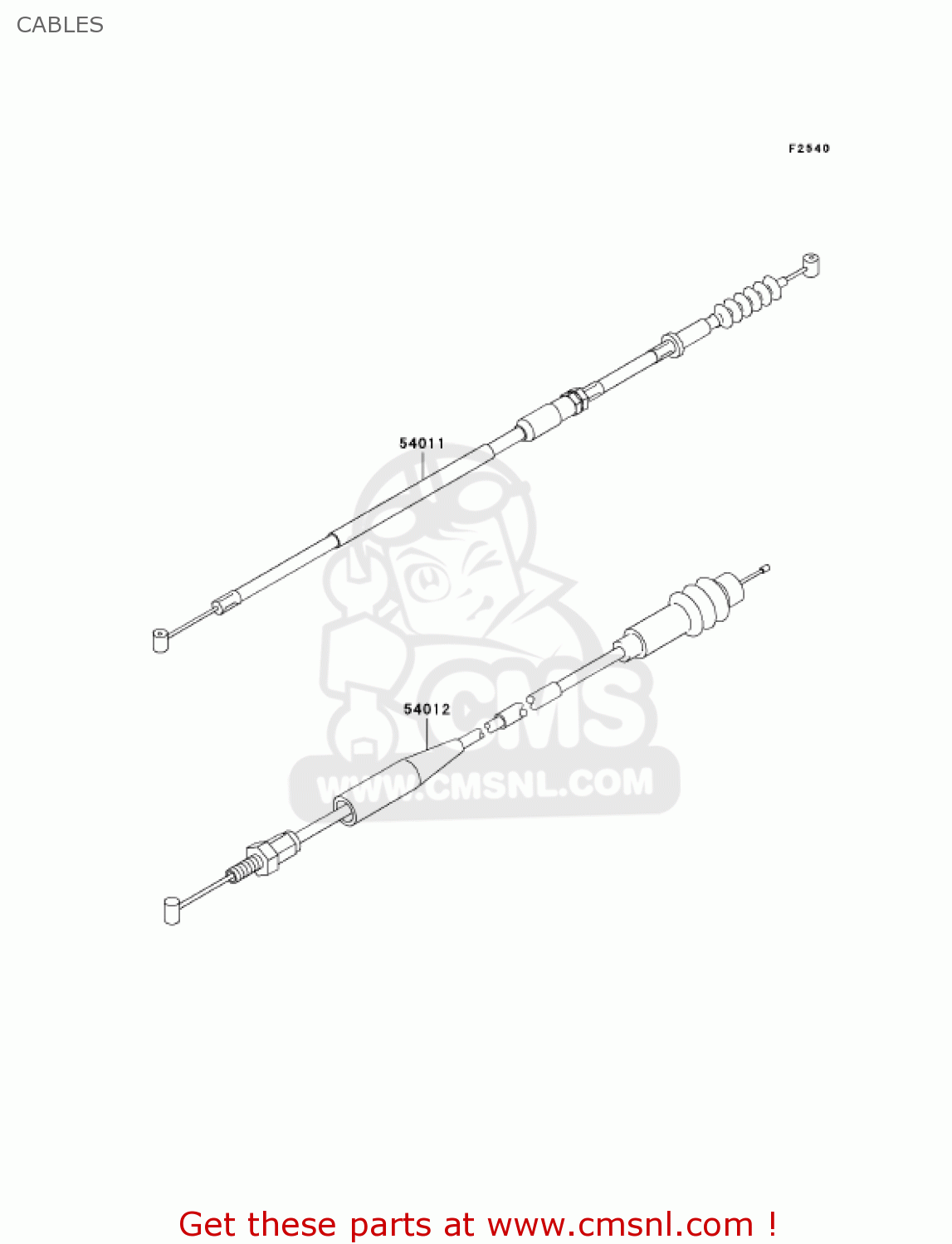 CABLES KX125-M1 KX125 2003 USA CANADA